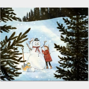 Snowman Posters and Art